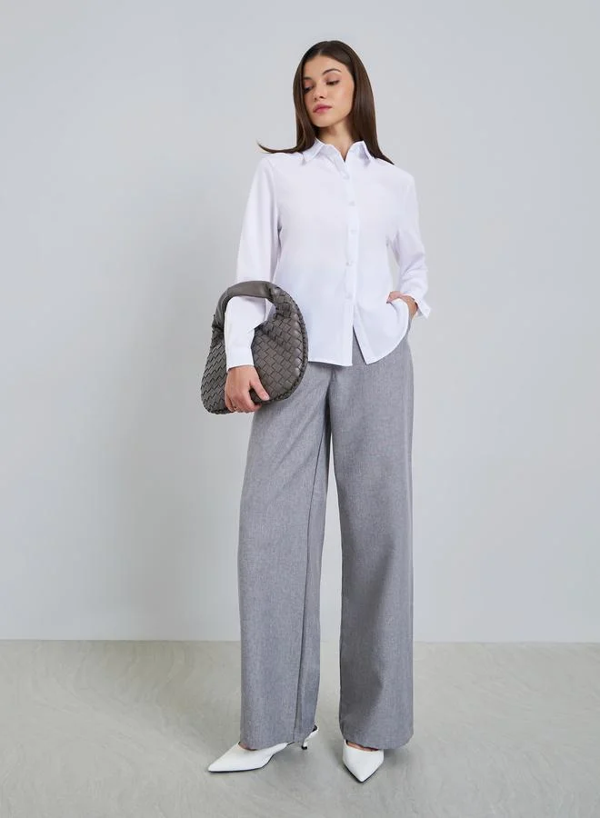 Styli Women White Long Sleeve Shirt